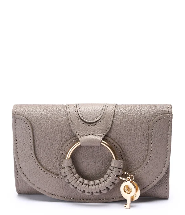 SEE BY CHLOE Portefeuille Hana Compact Cuir Motty Grey Service Clients Dédié 1