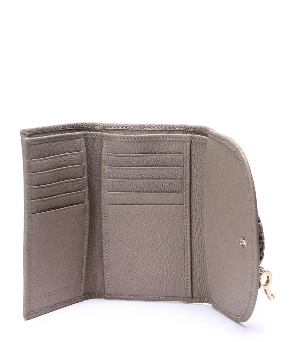 SEE BY CHLOE Portefeuille Hana Compact Cuir Motty Grey Service Clients Dédié 3