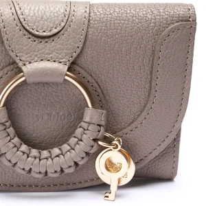 SEE BY CHLOE Portefeuille Hana Compact Cuir Motty Grey Service Clients Dédié 12