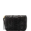 grande promotion CLARIS VIROT Porte-monnaie Mini Bob Python Noir 14