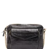 SOLDES TOUT À Sac Big Charly Cuir Embossé Croco Noir, Collaboration Lulli X Claris Virot 20