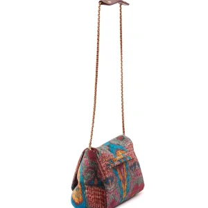 en ligne JEROME DREYFUSS Sac Lulu M Velours Imprimé Ikat, Capsule Velours 10