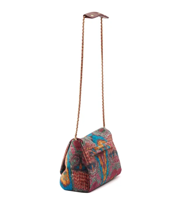 en ligne JEROME DREYFUSS Sac Lulu M Velours Imprimé Ikat, Capsule Velours 3