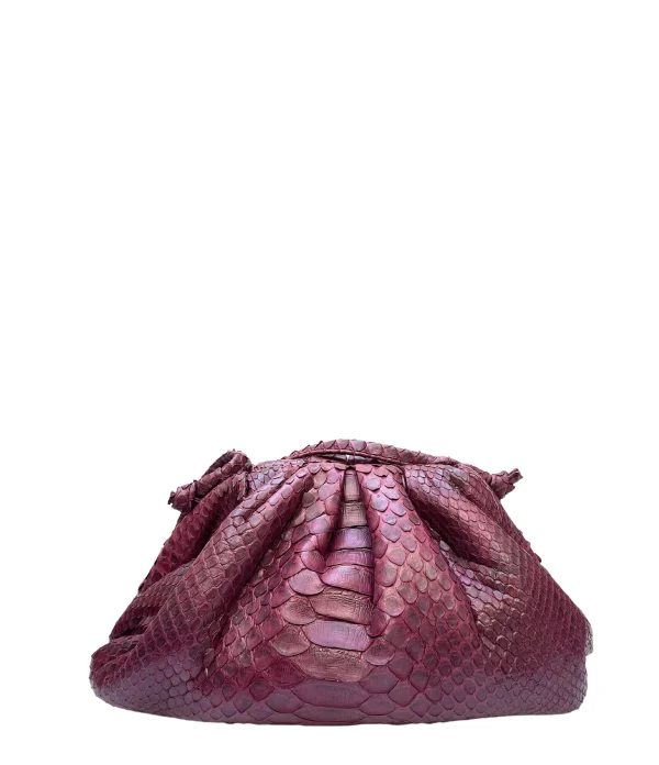 SISTA PARIS Sac Baby Uniq Cuir Souple Python Grenade Livraison gratuite 1