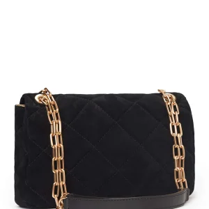 boutique VANESSA BRUNO Sac Moon MM Cuir Suédé Noir 12