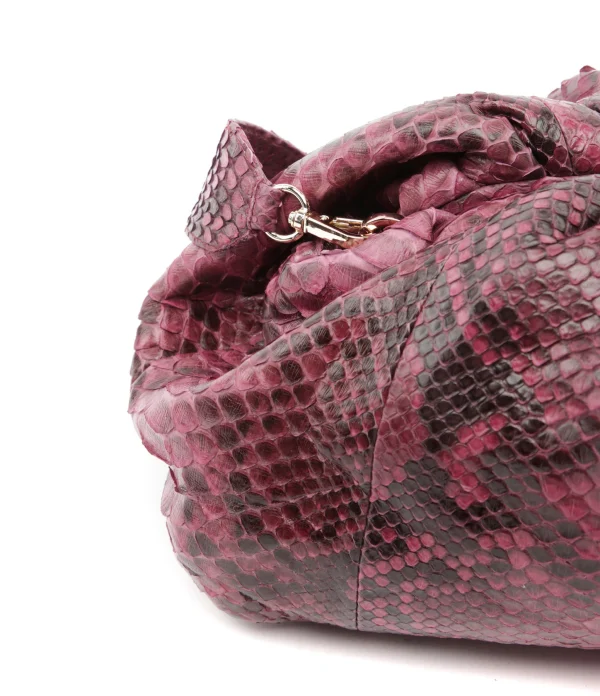 qualité supérieure SISTA PARIS Sac Big Uniq Cuir Souple Python Grenade 5