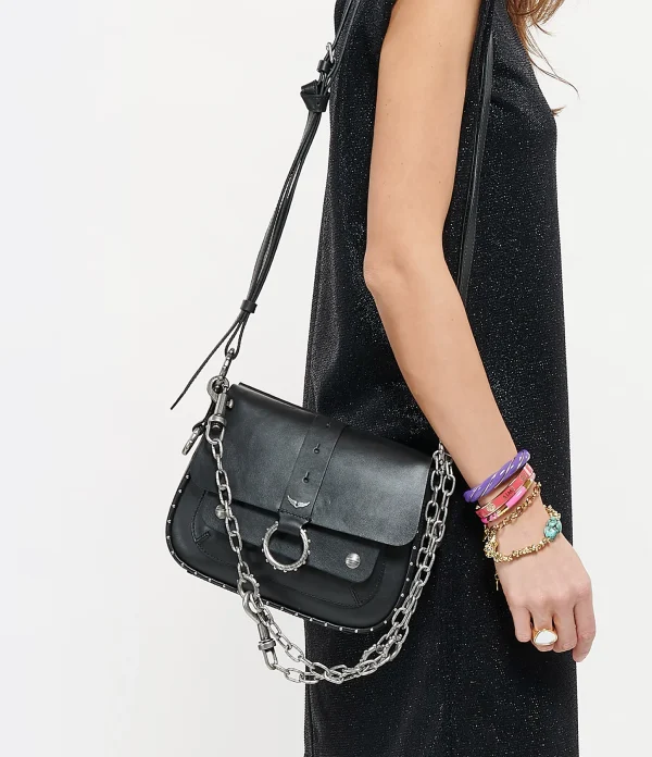 REMISE Sac Kate Cuir Noir, Collaboration Zadig & Voltaire X Kate Moss 8