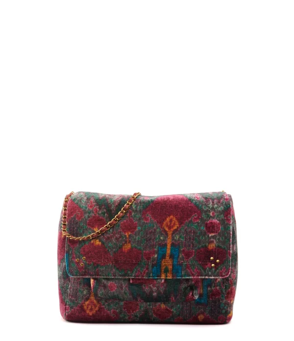 Boutique JEROME DREYFUSS Sac Lulu S Velours Imprimé Ikat, Capsule Velours 1