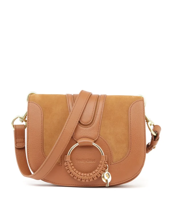 SEE BY CHLOE Sac Hana Double Cuir Caramel online boutique 1