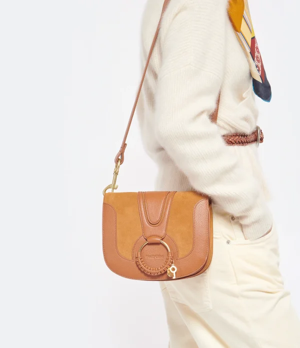 SEE BY CHLOE Sac Hana Double Cuir Caramel online boutique 6