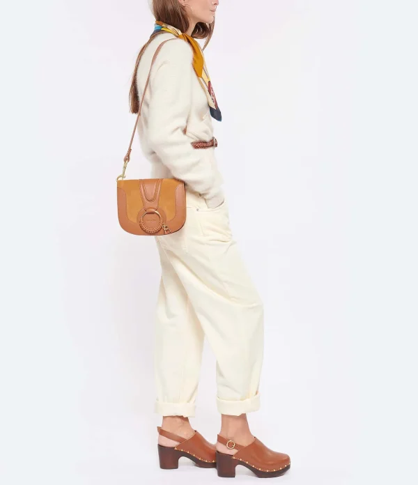 SEE BY CHLOE Sac Hana Double Cuir Caramel online boutique 7