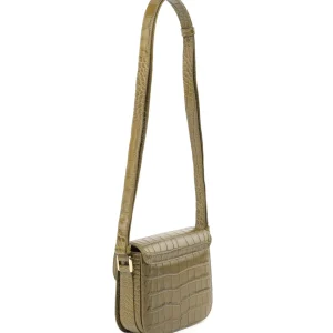 A.P.C. Sac Grace Mini Cuir Embossé Croco Olive garantis authentique 10