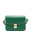 en vente A.P.C. Sac Grace Mini Cuir Lisse Vert 19