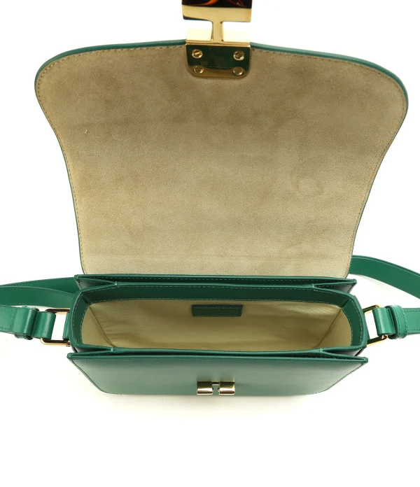 en vente A.P.C. Sac Grace Mini Cuir Lisse Vert 4