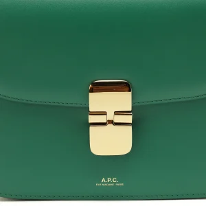 en vente A.P.C. Sac Grace Mini Cuir Lisse Vert 14