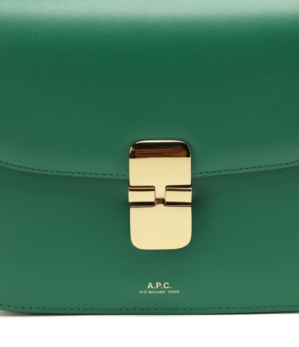 en vente A.P.C. Sac Grace Mini Cuir Lisse Vert 5