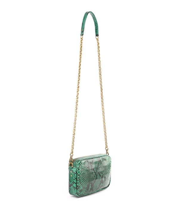 marque pas cher CLARIS VIROT Sac Charly Python Menthe 3