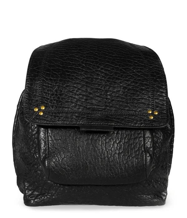 marque pas cher JEROME DREYFUSS Sac à Dos Lulu Cuir Bubble Noir 1