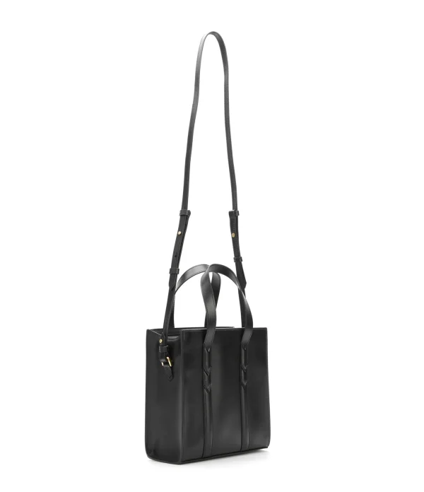 boutiqued pas cher ZADIG & VOLTAIRE Sac ZV Initiale Le Small Cuir Noir 3