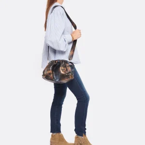 prix de gros SISTA PARIS Sac Big Uniq Cuir Souple Python Butterfly Blue 15