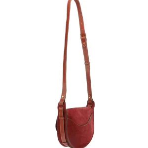 ISABEL MARANT Sac Botsy Cuir Suédé Rouge Foncé Retour gratuit en magasin. 10