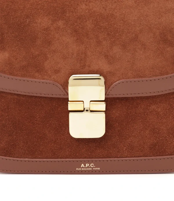 A.P.C. Sac Grace Small Cuir Marron en ligne vente 5