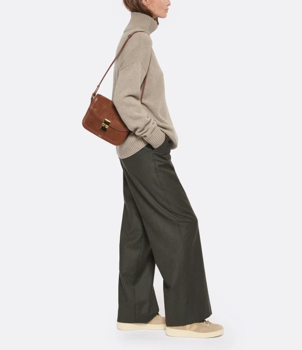 A.P.C. Sac Grace Small Cuir Marron en ligne vente 7