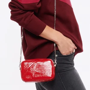 soldes luxe GOLDEN GOOSE Sac Mini Star Cuir Rouge 16