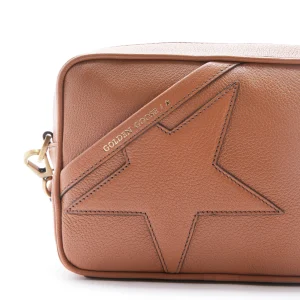 Authentic Original licence GOLDEN GOOSE Pochette Star Cuir Caramel 14