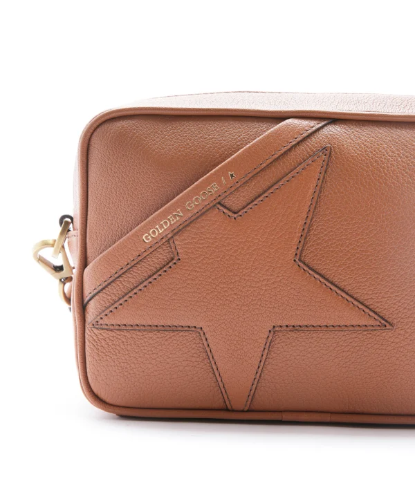 Authentic Original licence GOLDEN GOOSE Pochette Star Cuir Caramel 5