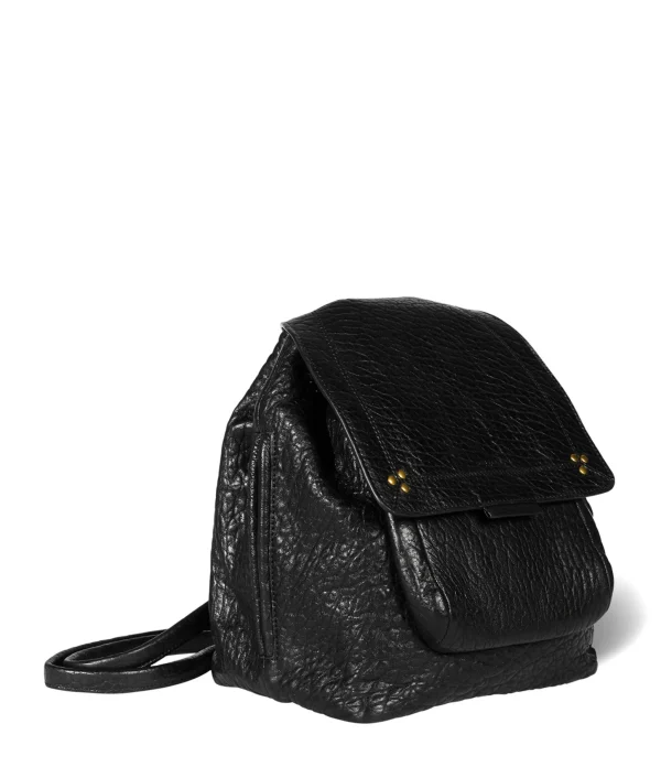 marque pas cher JEROME DREYFUSS Sac à Dos Lulu Cuir Bubble Noir 3