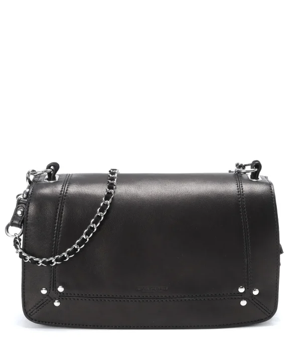 JEROME DREYFUSS Sac Bobi Cuir Noir Silver pas cher 1