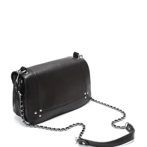 JEROME DREYFUSS Sac Bobi Cuir Noir Silver pas cher 13