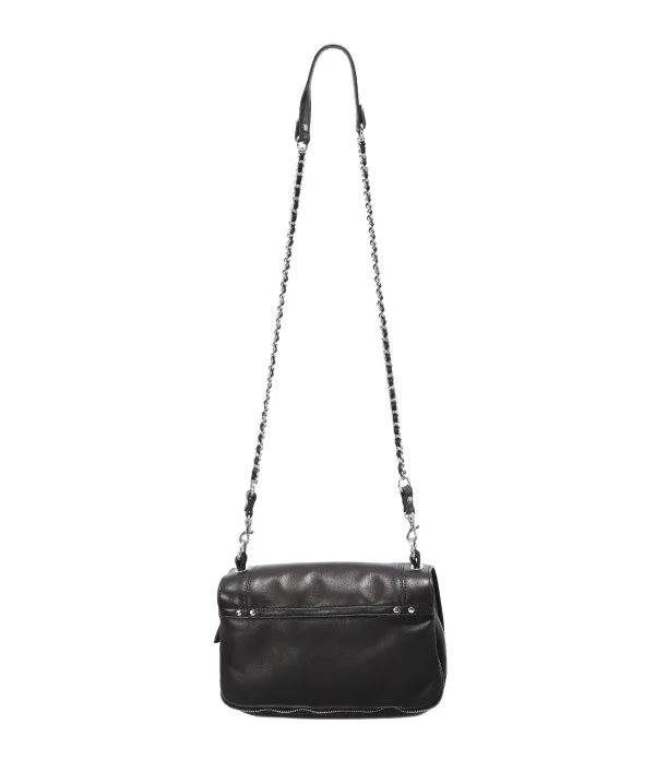 JEROME DREYFUSS Sac Bobi Cuir Noir Silver pas cher 4