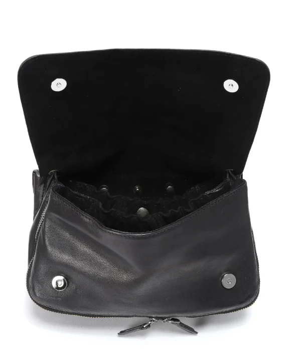 JEROME DREYFUSS Sac Bobi Cuir Noir Silver pas cher 5