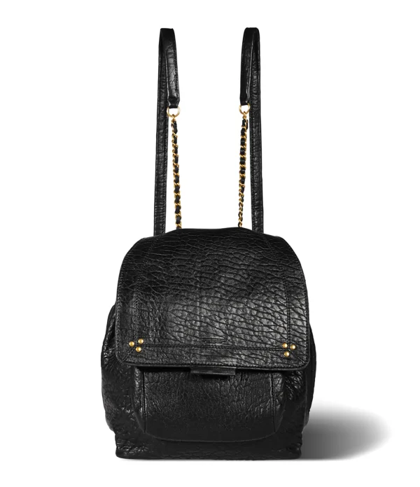 marque pas cher JEROME DREYFUSS Sac à Dos Lulu Cuir Bubble Noir 4