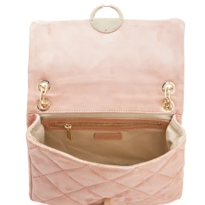 VANESSA BRUNO Sac Moon MM Cuir Veau Vieux Rose a Prix Discount 12