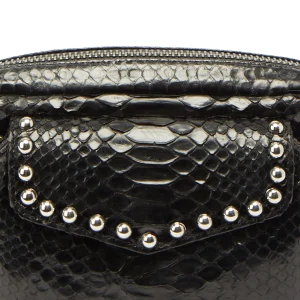 Réductions CLARIS VIROT Sac Charly Python Clous Noir 14