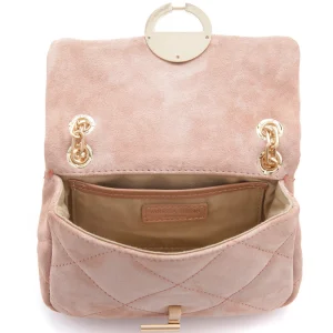 VANESSA BRUNO Sac Nano Moon Cuir Veau Vieux Rose Couleurs variées 12