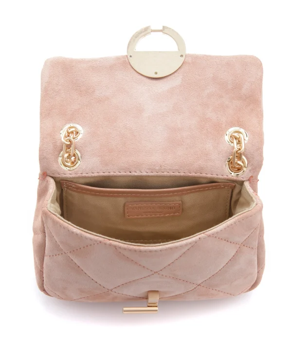 VANESSA BRUNO Sac Nano Moon Cuir Veau Vieux Rose Couleurs variées 4