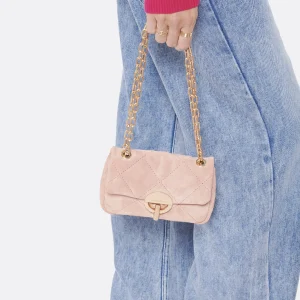 VANESSA BRUNO Sac Nano Moon Cuir Veau Vieux Rose Couleurs variées 16