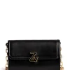 boutique ZADIG & VOLTAIRE Sac ZV Initiale Le Long Chaîne Cuir Noir 23