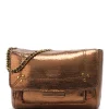 soldes pas cher JEROME DREYFUSS Sac Lulu L Cuir Lamé Bronze 25