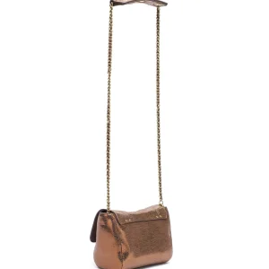 soldes pas cher JEROME DREYFUSS Sac Lulu L Cuir Lamé Bronze 11