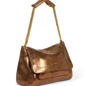 soldes pas cher JEROME DREYFUSS Sac Lulu L Cuir Lamé Bronze 13