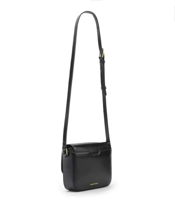 ISABEL MARANT Sac Mini Elda Bandoulière Cuir Noir Doré boutique pas cher 3