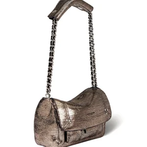 JEROME DREYFUSS Sac Lulu S Cuir Lamé Champa pas cher marque 16