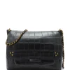 mode JEROME DREYFUSS Sac Lulu L Cuir Croco Noir 20