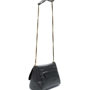 mode JEROME DREYFUSS Sac Lulu L Cuir Croco Noir 13