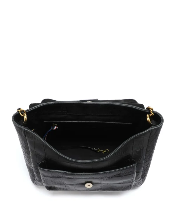 mode JEROME DREYFUSS Sac Lulu L Cuir Croco Noir 5